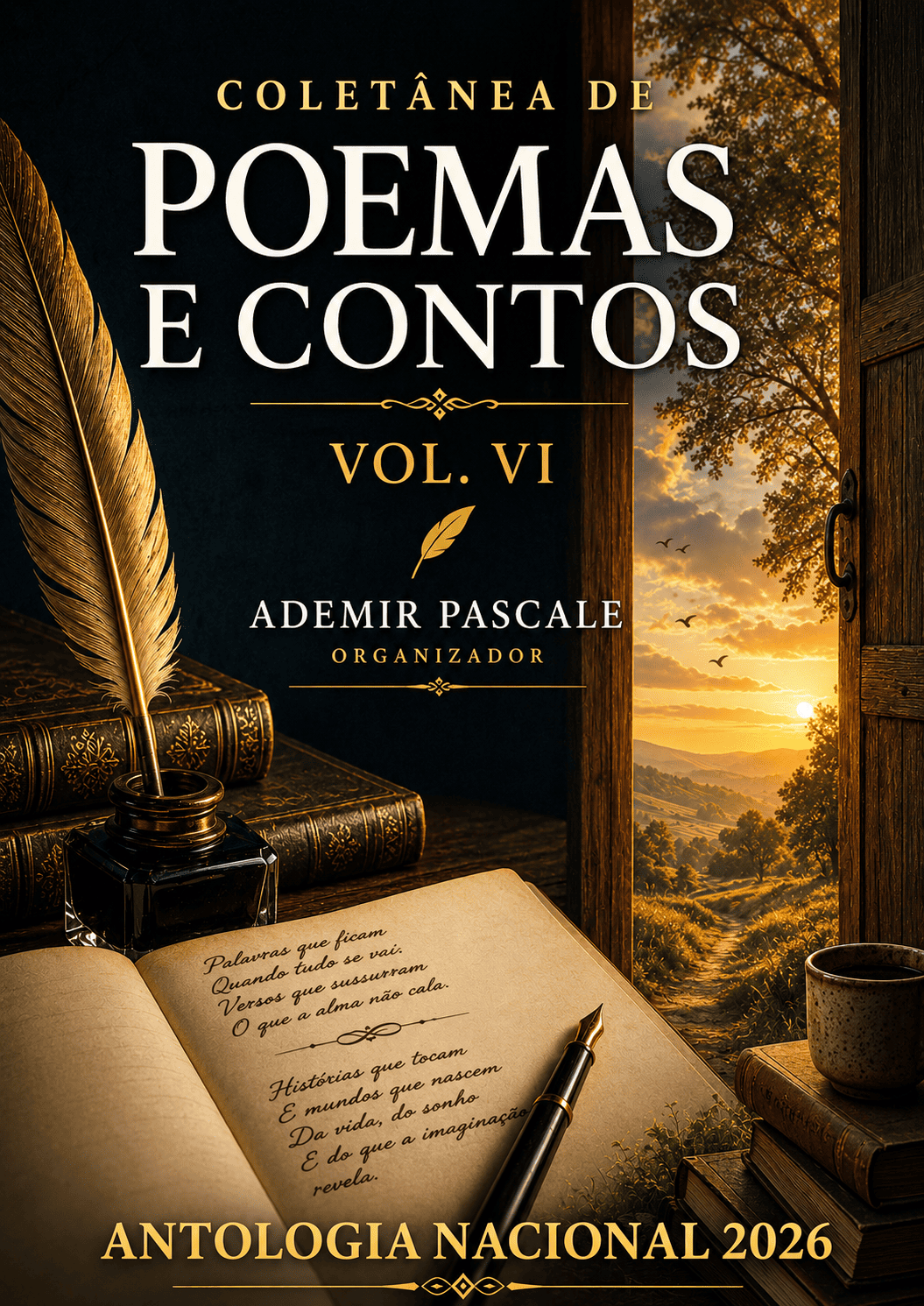 Capa de COLETÂNEA DE POEMAS E CONTOS – VOL. VI