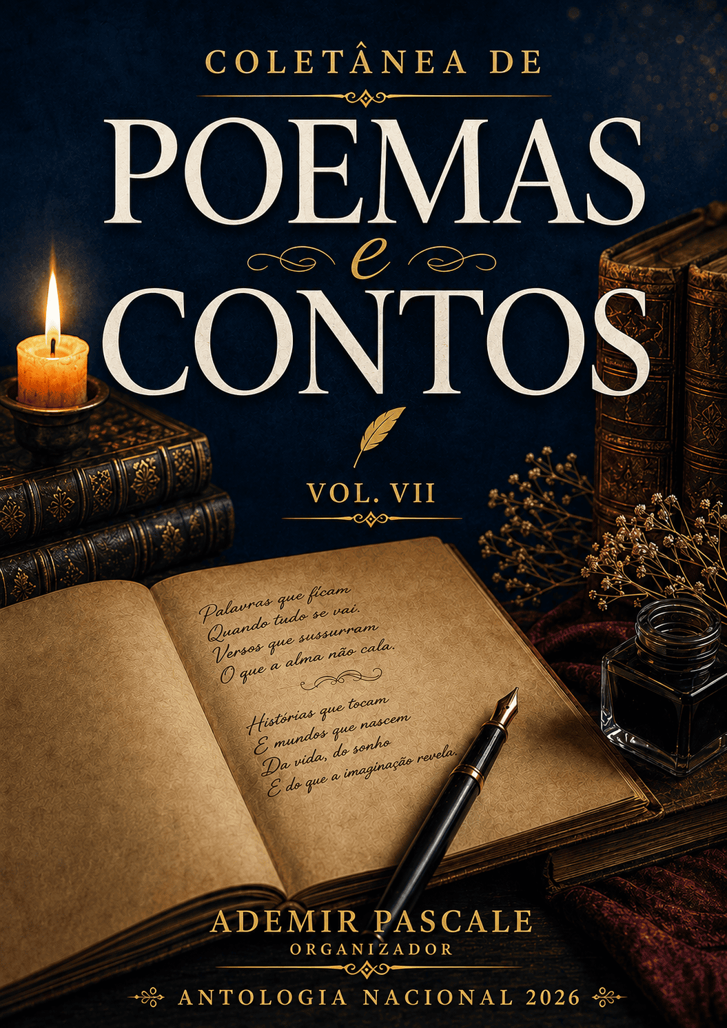 Capa de COLETÂNEA DE POEMAS E CONTOS – VOL. VII