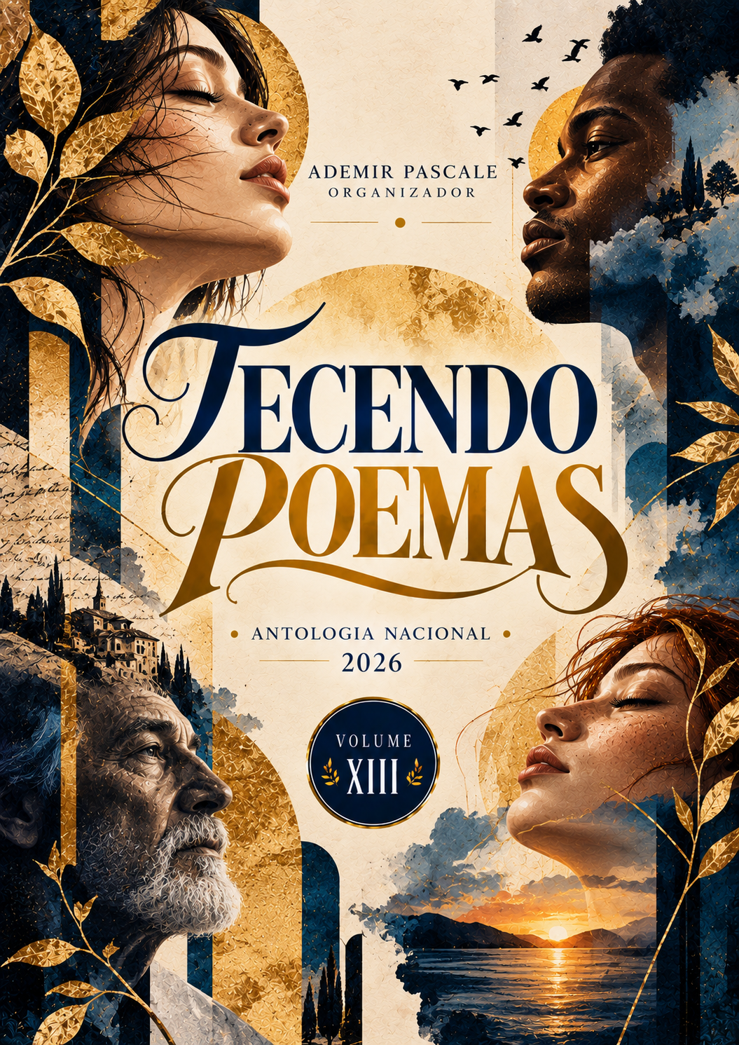 Capa de TECENDO POEMAS – ANTOLOGIA NACIONAL 2026 – VOL. XIII