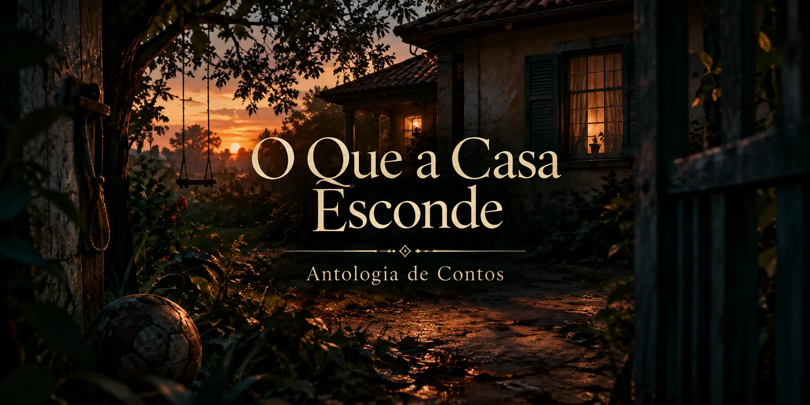 Capa de O Que a Casa Esconde — Antologia de Contos
